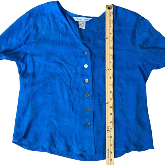 Nomadic Traders Rayon Blouse Size Small - Picture 4 of 6